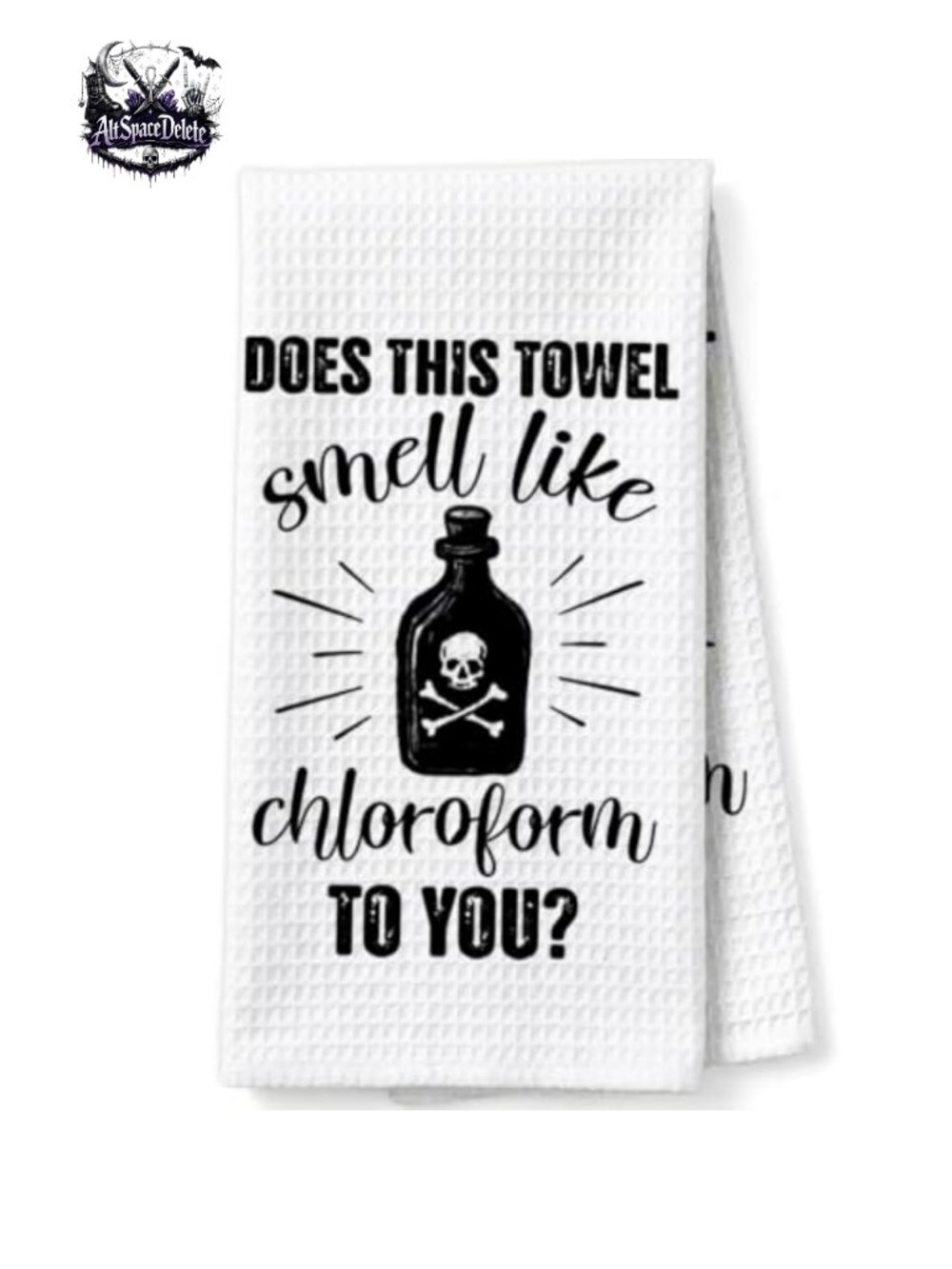 Waffle Weave Kitchen Dish Towel Gothic Halloween Home Decor Gift